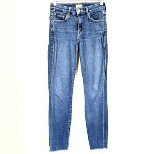 MOTHER Looker Ankle Fray Skinny Jeans – Girl Crush Women’s Size 25